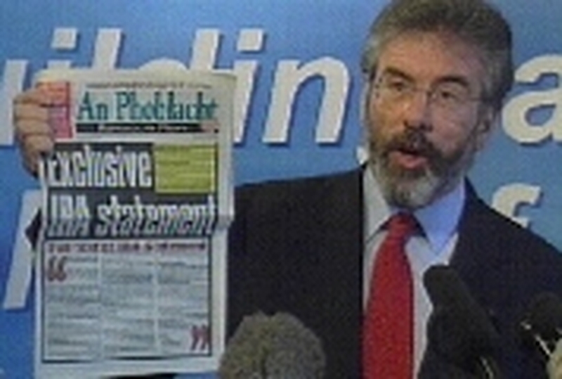 Gerry Adams - Appeal for talks with DUP