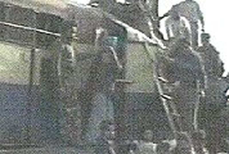 Indian train crash - Express and local train collide