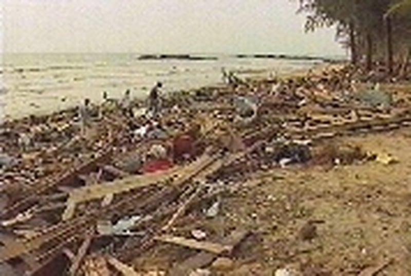 Sri Lanka - Coastline devastated