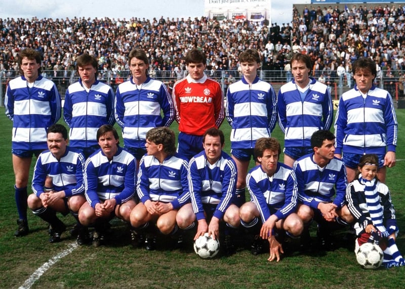 Watrford United pictured before the 1986 FAI Cup final at Dalymount Park