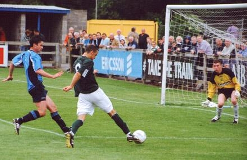 Eamon Zayed scored twice for Bray tonight