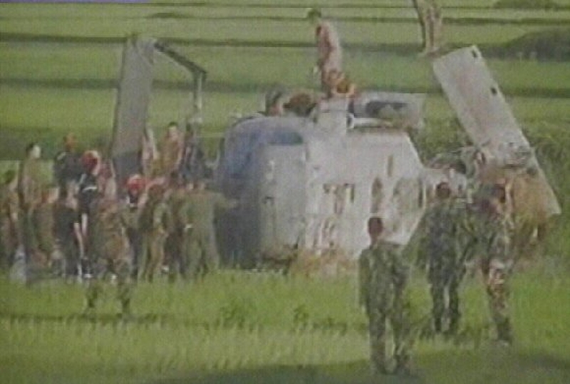Sumatra - Helicopter crash
