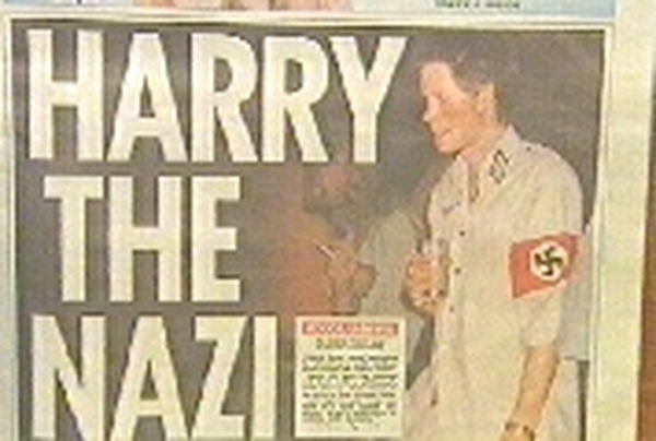 Newspaper photo - Row over Nazi uniform