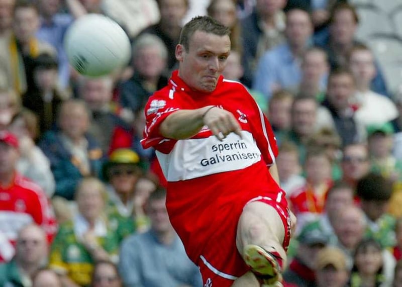 Paddy Bradley starts at full-forward for Derry on Sunday