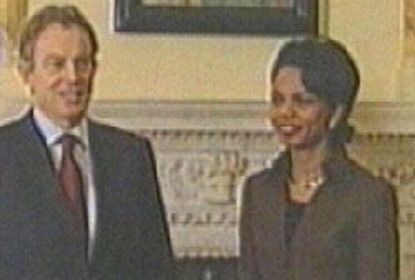 Tony Blair &amp; Condoleezza Rice - London meeting