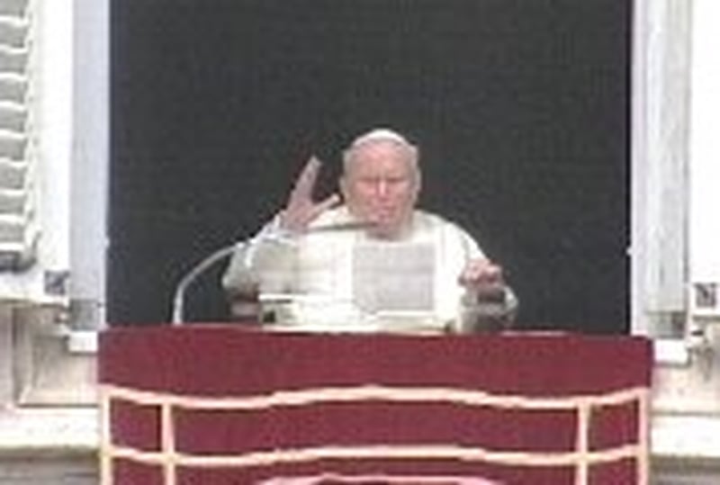 Pope John Paul II - Recovering after tracheotomy