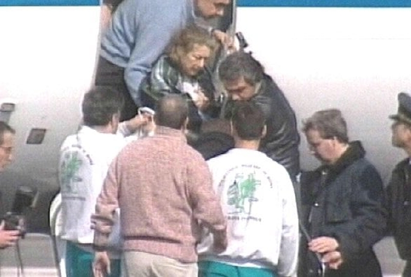 Giuliana Sgrena - Arrives home from Iraq