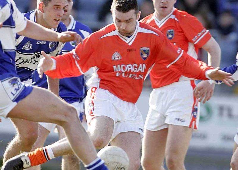 Oisin McConville hit five points to help Armagh defeat Monaghan in Clones today