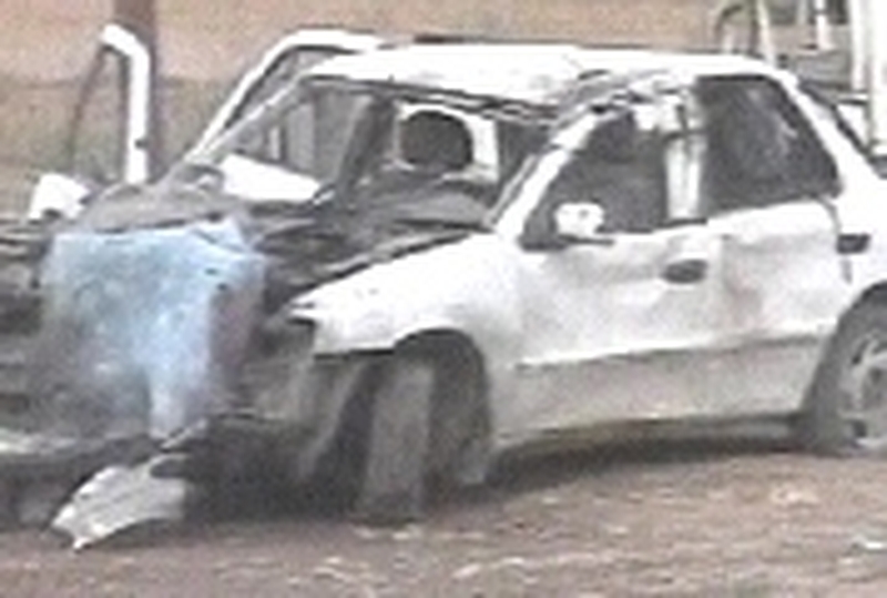 Aftermath of suicide bomb attack in Iraq