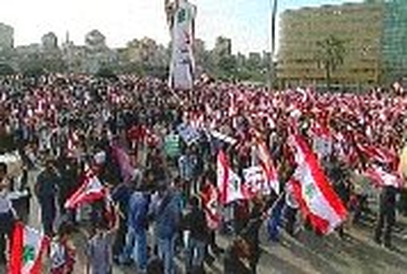 Beirut, Lebanon - Pro-Syrian rally