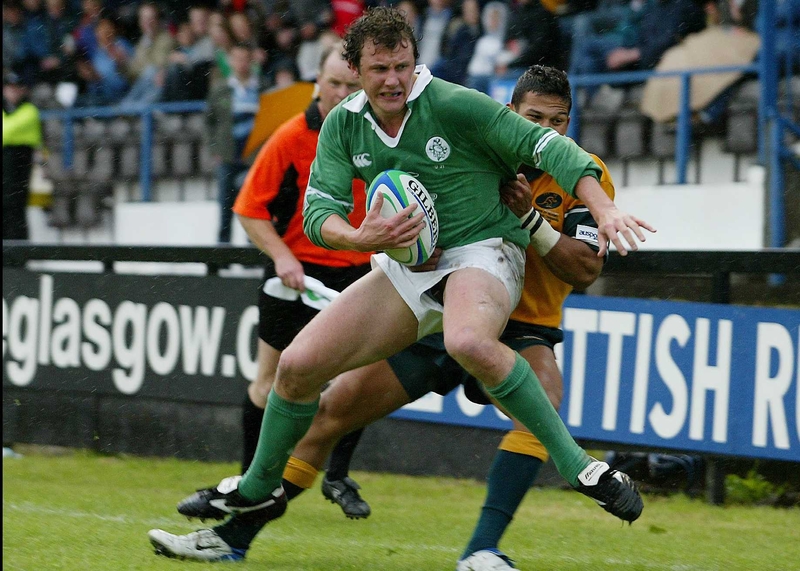 Paul McKenzie went over for Ireland's only try at Thomond Park this evening