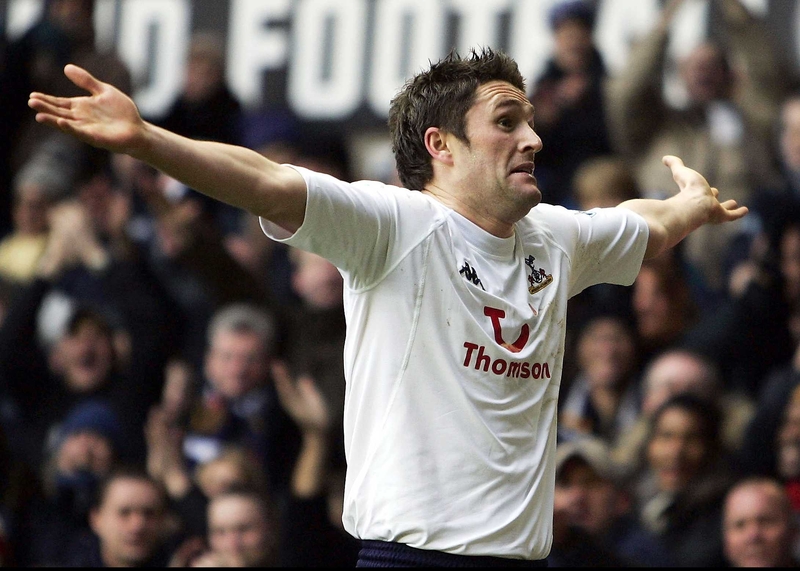 Robbie Keane celebrates one of his 15 goals for Spurs this season