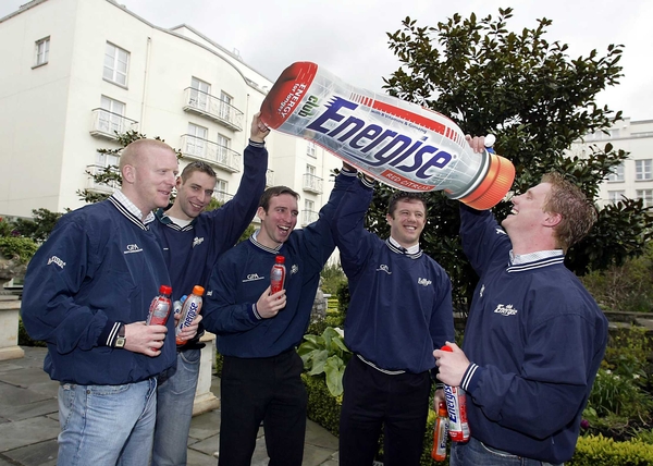 John Mullane, Matty Forde, Enda McNulty, Mark O'Reilly and Pat Mallaney pictured at the launch of the GPA's players' fund in Dublin today