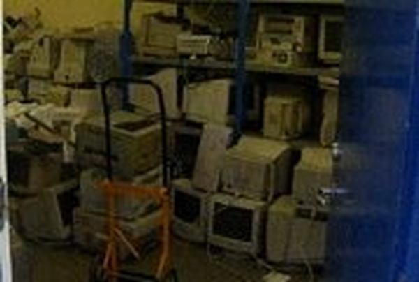 Stockpiled computers for - recycling