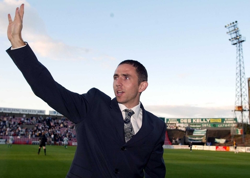 Gareth Farrelly left the Dalymount pitch last night under a volley of abuse