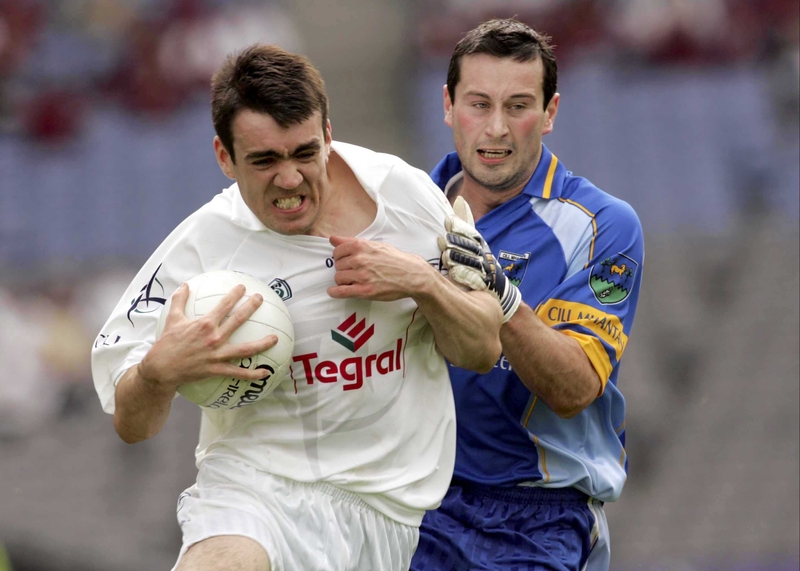 John Doyle, being manhandled by Wicklow's Ciaran Hyland, was largely responsible for dragging Kildare away from an embarrassing opening day defeat