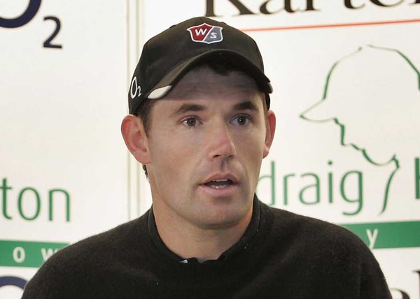 Padraig Harrington sitting eight shots off the pace