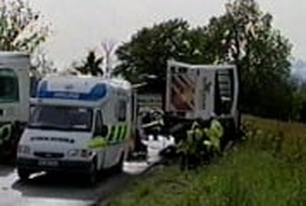 Navan - Scene of bus crash in May