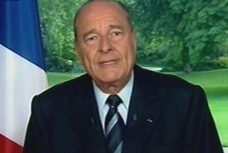 President Jacques Chirac - To make address tomorrow