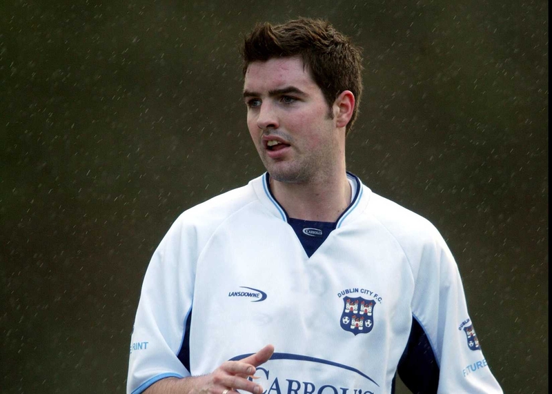 Dublin City scorer Robbie Collins