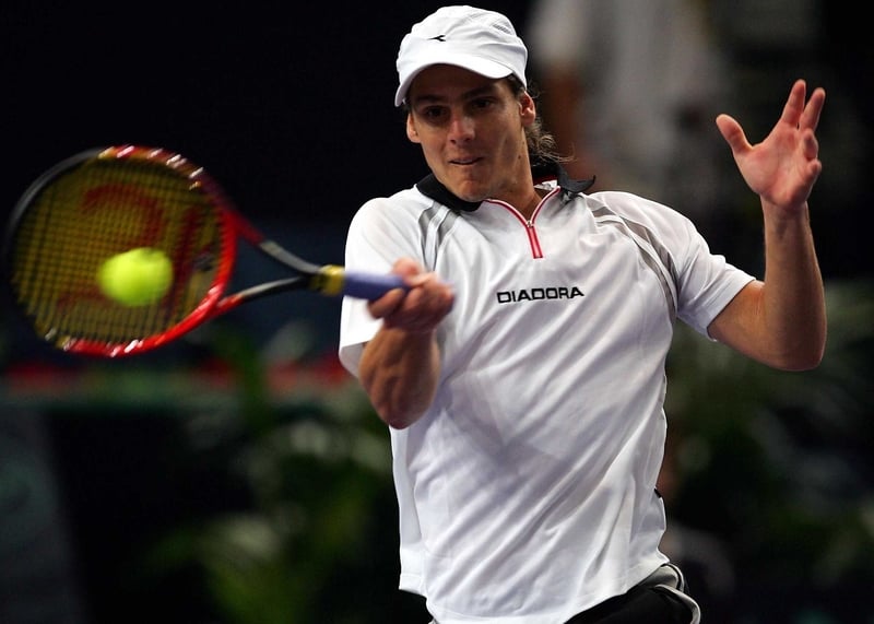 Gaston Gaudio crashed out of the French Open