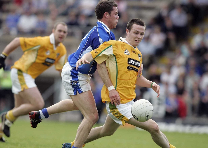 Antrim's Michael McCann in action against Cavan in this year's Ulster Championship