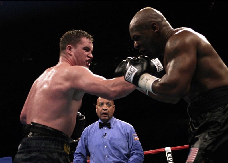 Kevin McBride in action against Mike Tyson