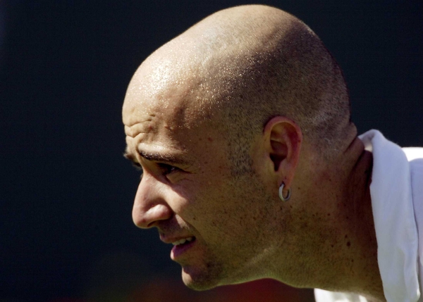 Father Time finally appears to be catching up with Andre Agassi