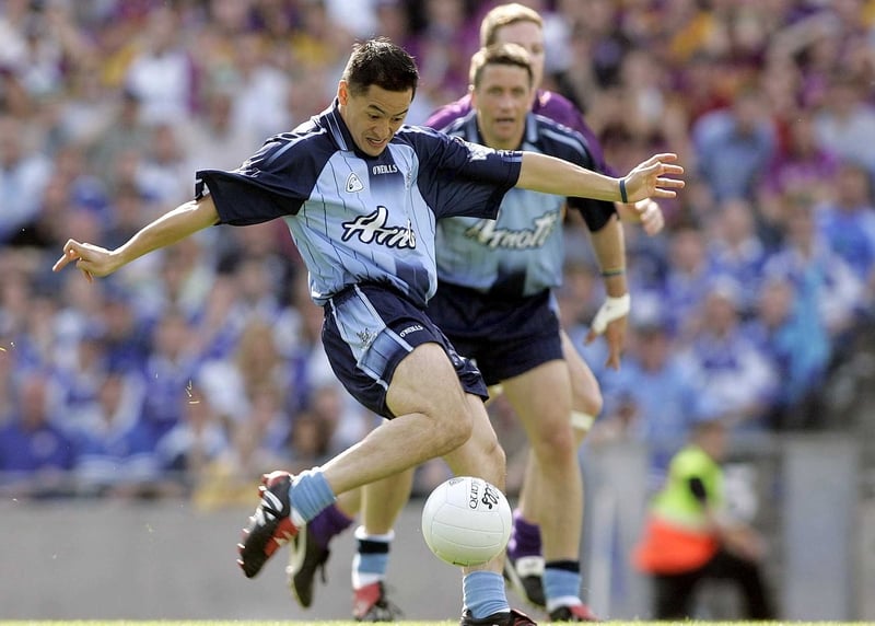 Jason Sherlock scores his goal for the Dubs today