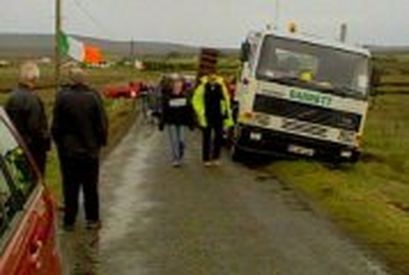 Co Mayo protest - Demand for men's release
