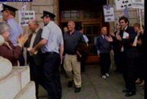 Co Mayo jailings - Supporters for Belmullet rally