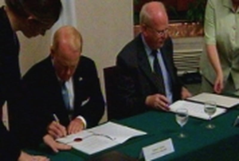 James C Kenny & Michael McDowell - Agreement signed