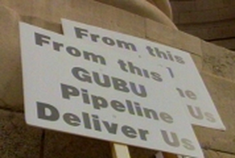 Blockades against pipeline - Shell lays off workers