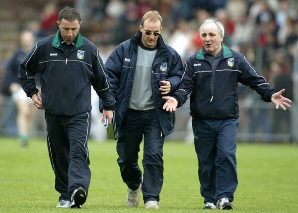 Declan Nash (left), Damien Quigley and Pad Joe Whelehan