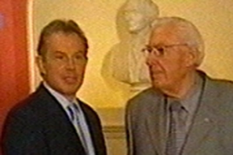 Tony Blair &amp; Ian Paisley - Downing St talks