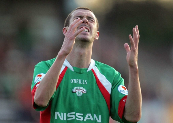 George O'Callaghan saw red as Cork had to settle for a scoreless draw against Bohemians