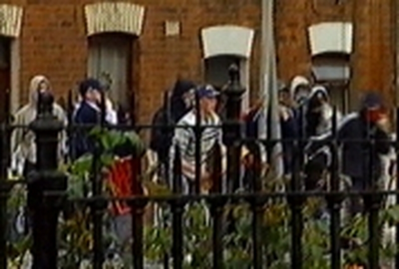 Woodvale - Loyalists attack police
