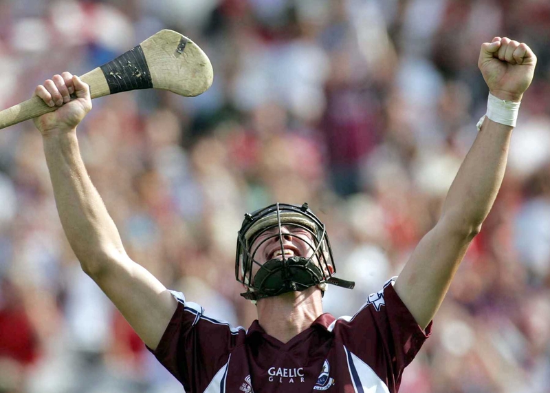 Andrew Keary celebrates his side's win in the ESB All-Ireland minor hurling final