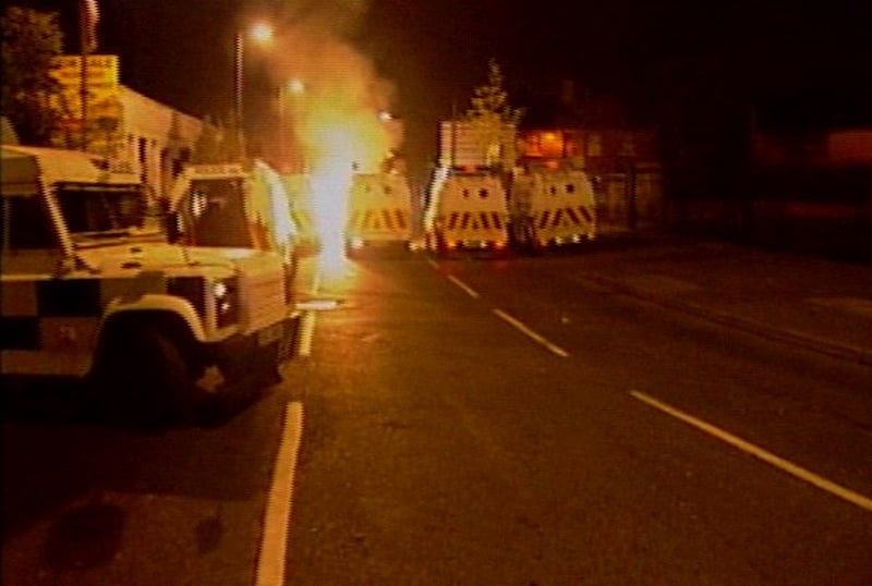 Belfast - Police attacked in weekend rioting