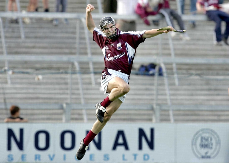 Kerrill Wade celebrates scoring the point that sealed the Under-21 title for Galway