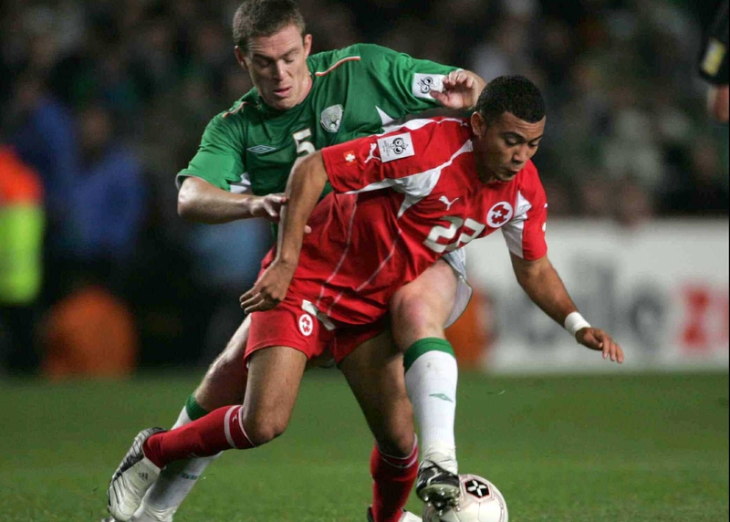 Defender Richard Dunne was one of the few Ireland players to truly rise to the occasion on a frustrating night for fans of the national side