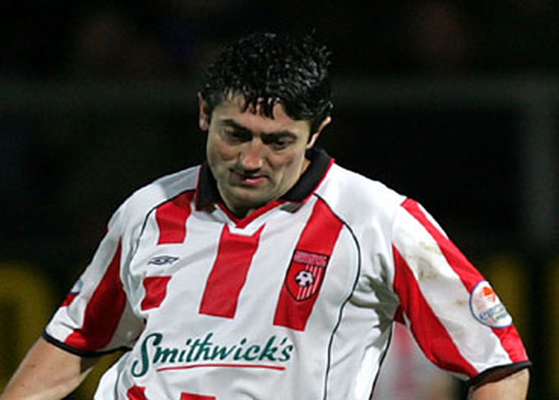 Peter Hutton will miss tomorrow's clash at the Brandywell