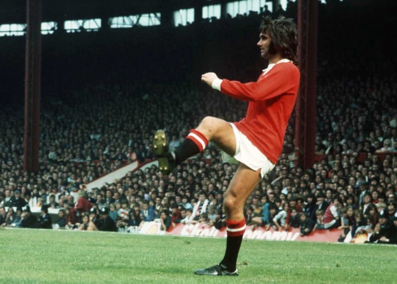George Best in his playing days with Manchester United