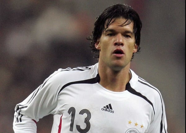 Germany captain Michael Ballack scored one of his side's penalties as they beat Argentina