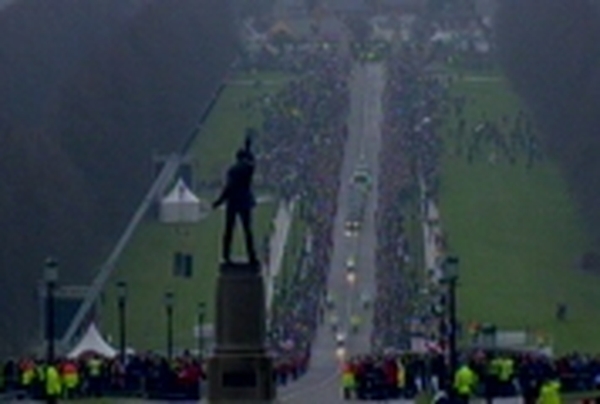Stormont - Mourners line route