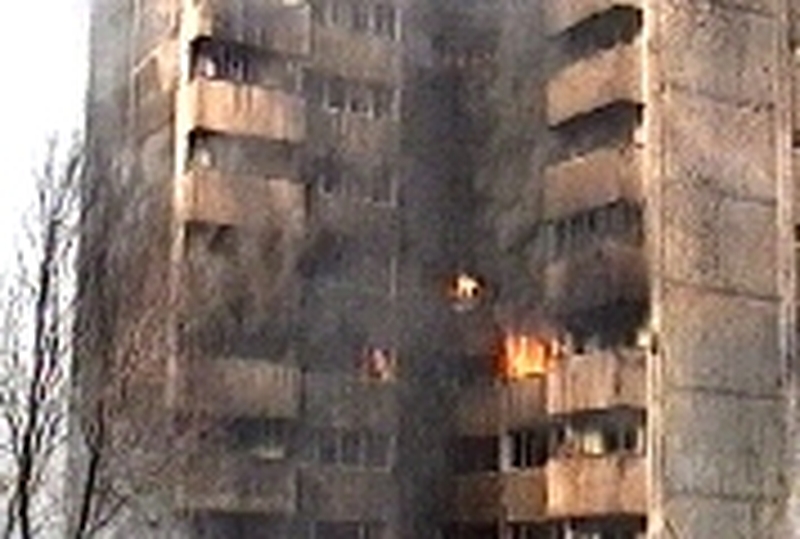 Apartments - Set on fire by aircraft