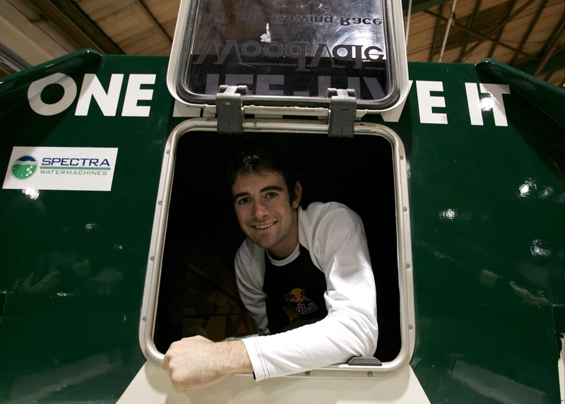 Gearoid Towey at the launch of the bid to row across the Atlantic last year