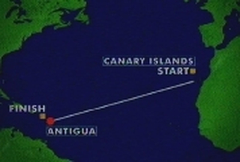 Rowing race - Map of the course
