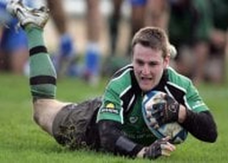 Conor McPhillips scored against his former club at Templeville Road today