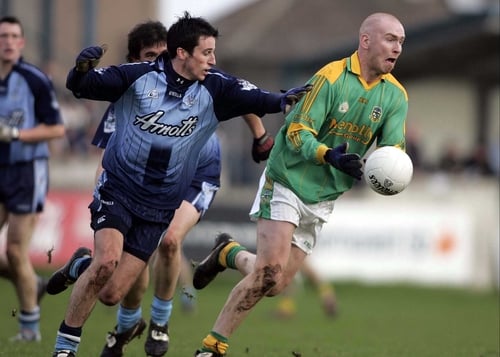 Dublin's Derek Murray closes in on Meath's Conor Brennan